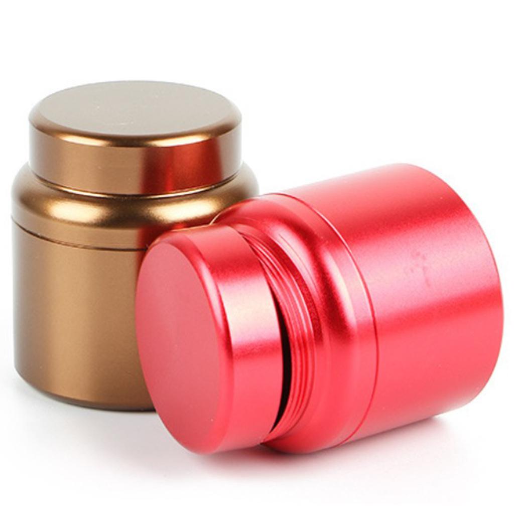 Aluminum Storage Box Coffee Tea Tins Canisters With Airtight Lids Silver