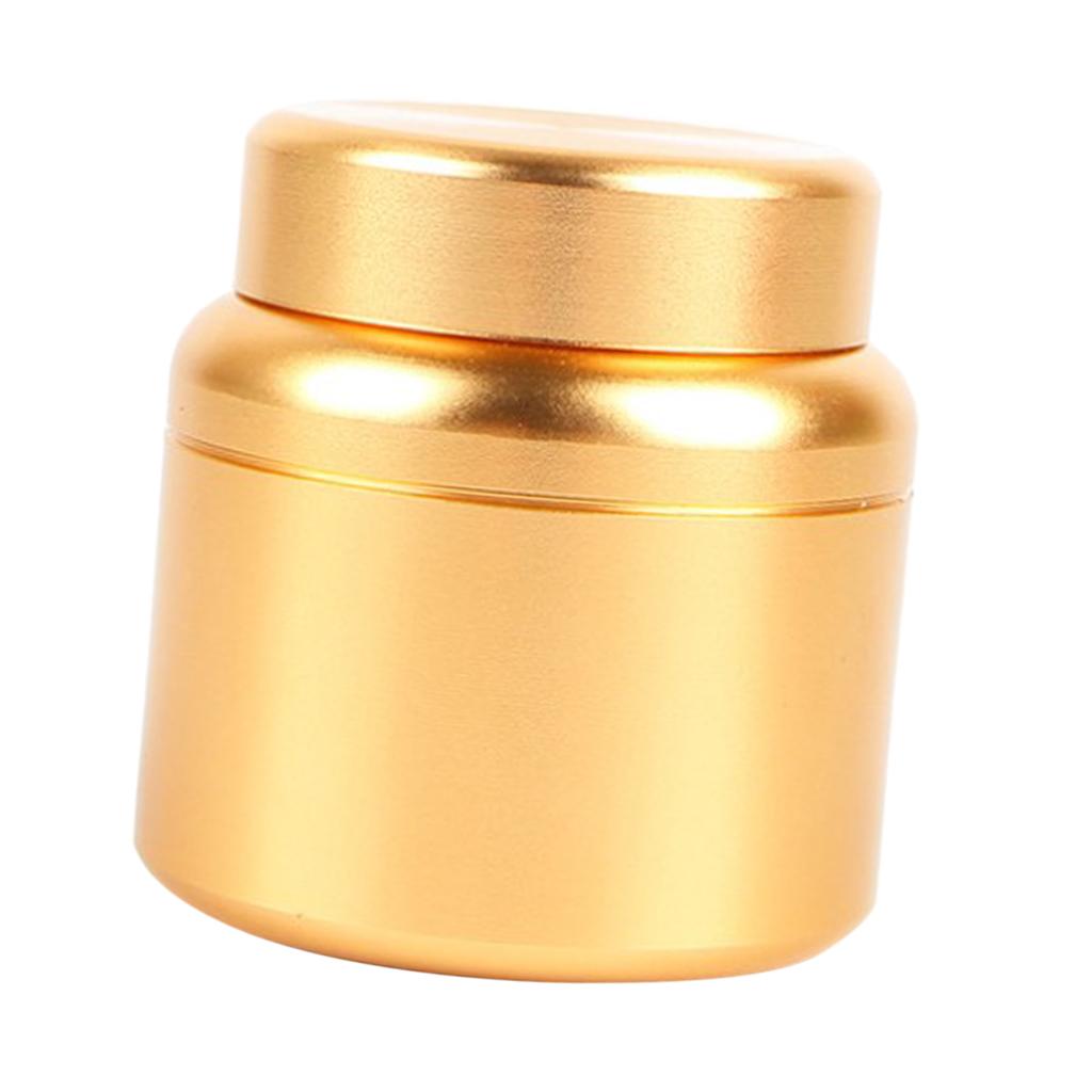 Aluminum Storage Box Coffee Tea Tins Canisters With Airtight Lids Gold