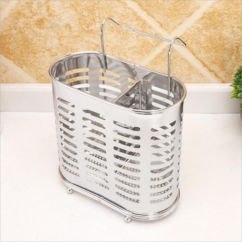 Stainless Steel Kitchen Chopsticks Holder Cutlery Utensils Organizer Type B