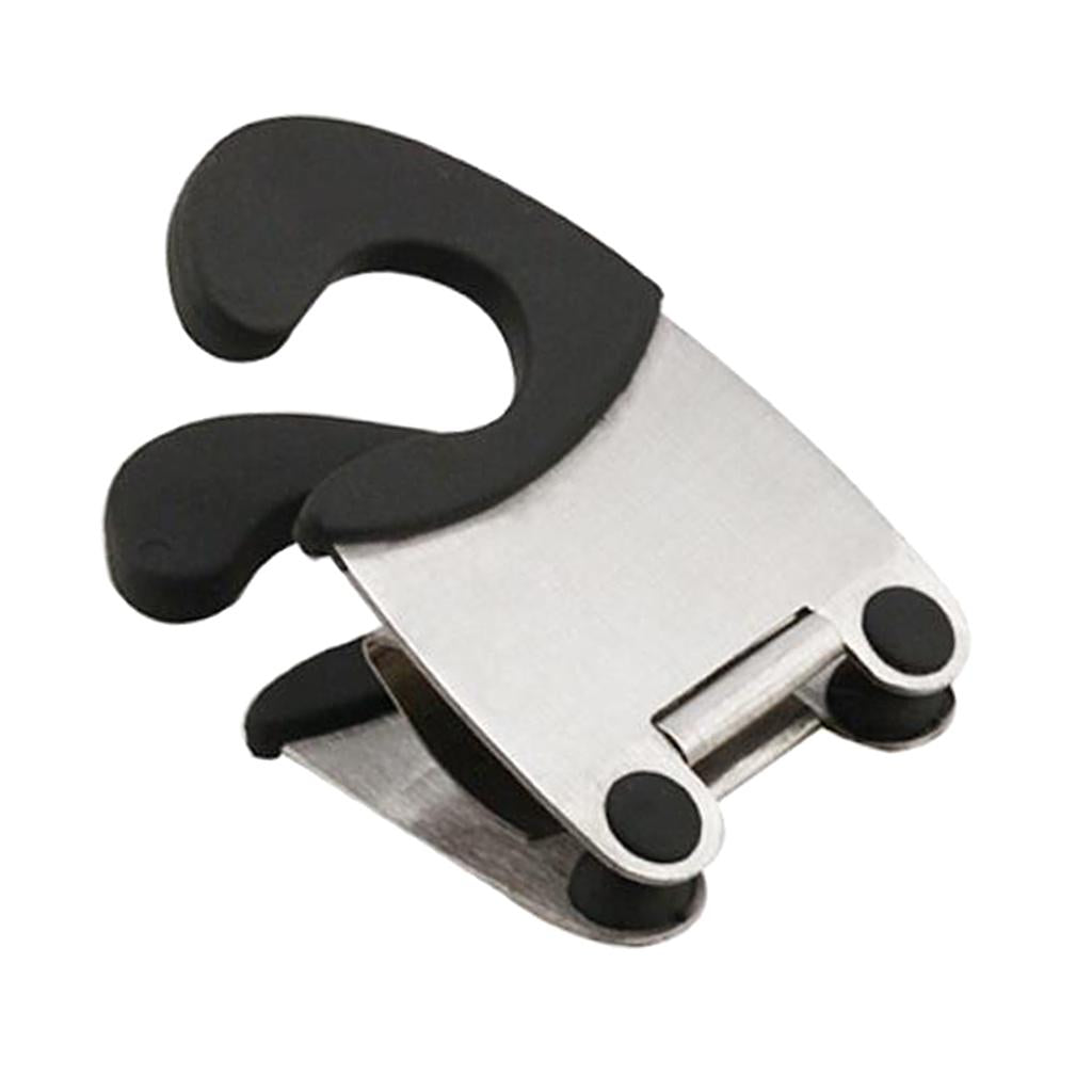 3xStainless Steel Pot/Plate/Bowl Side Clip Anti-Hot Clip Kitchen Gadget Black