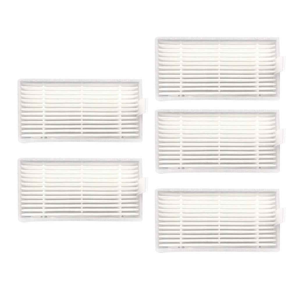 5 Pcs Filter Element for ILIFE V3 V5 V5S Robotic Vacuum Cleaner Replacement
