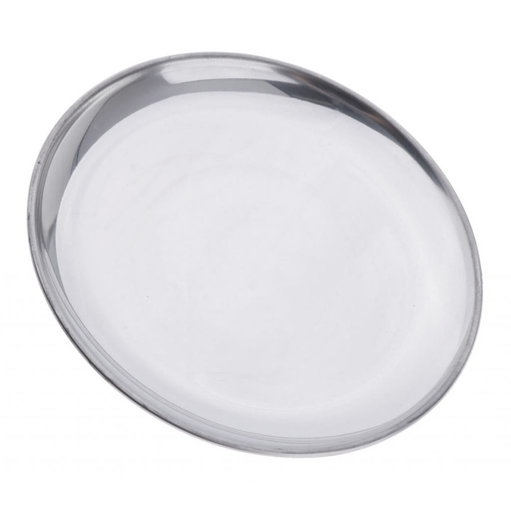 5xStainless Steel Round Plates 17CM