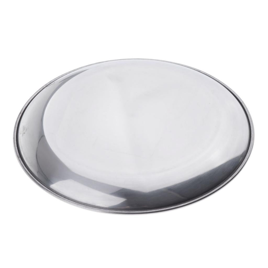 5xStainless Steel Round Plates 17CM