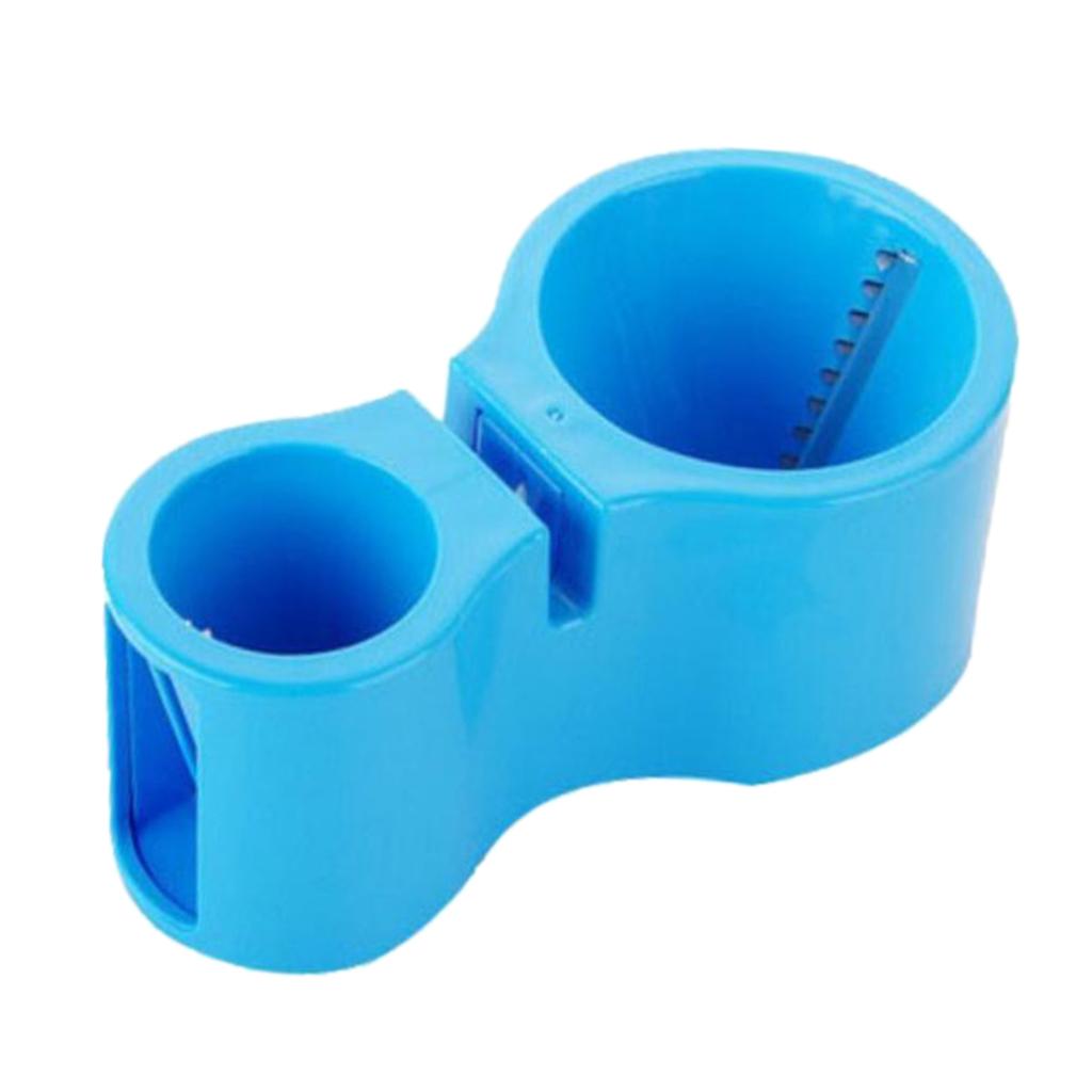4xKitchen Dual-head Spiral Cutter Vegetable Slicer With Sharpener Blue