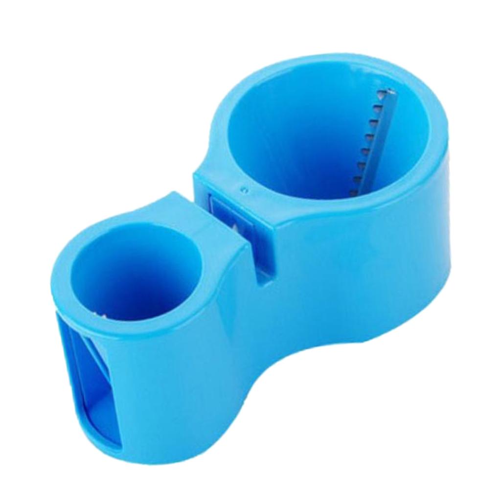 3xKitchen Dual-head Spiral Cutter Vegetable Slicer With Sharpener Blue