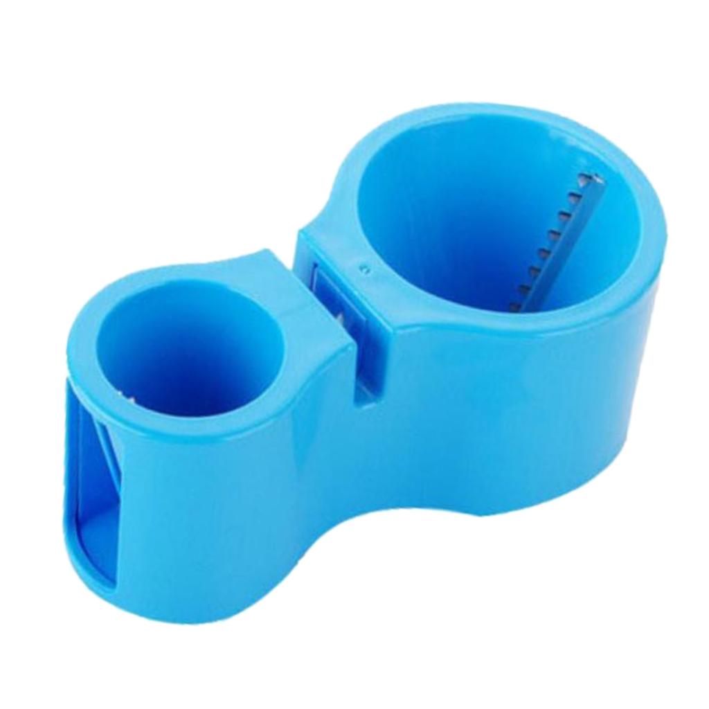 4xKitchen Dual-head Spiral Cutter Vegetable Slicer With Sharpener Blue