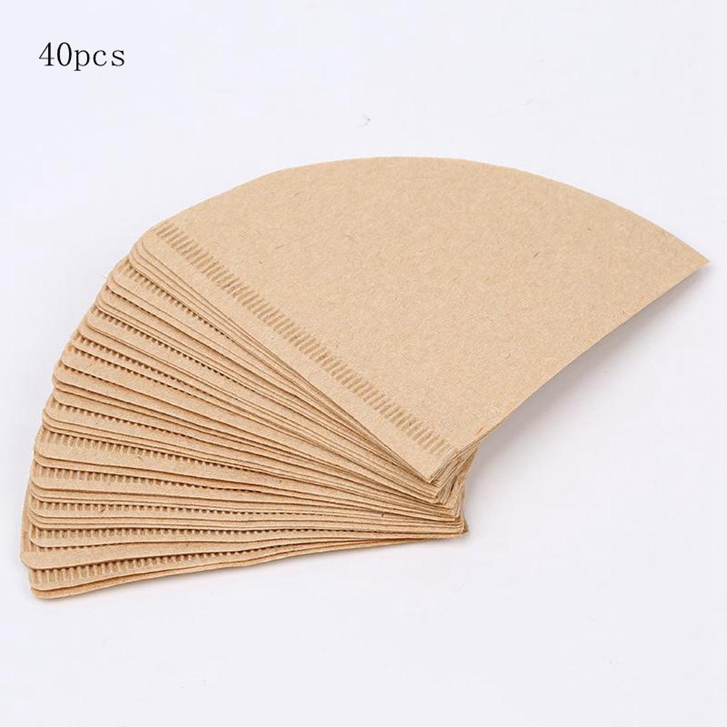 4x40x Filter Paper for Coffee Machine Brewer Espresso Maker Dripper 1-2 Cups