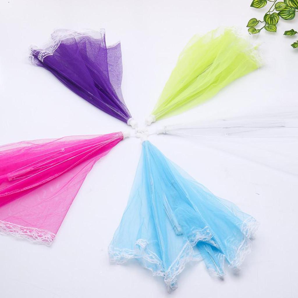 4xFood Covers Tent Collapsible Screen For Camping Picnic Pop-Up Purple