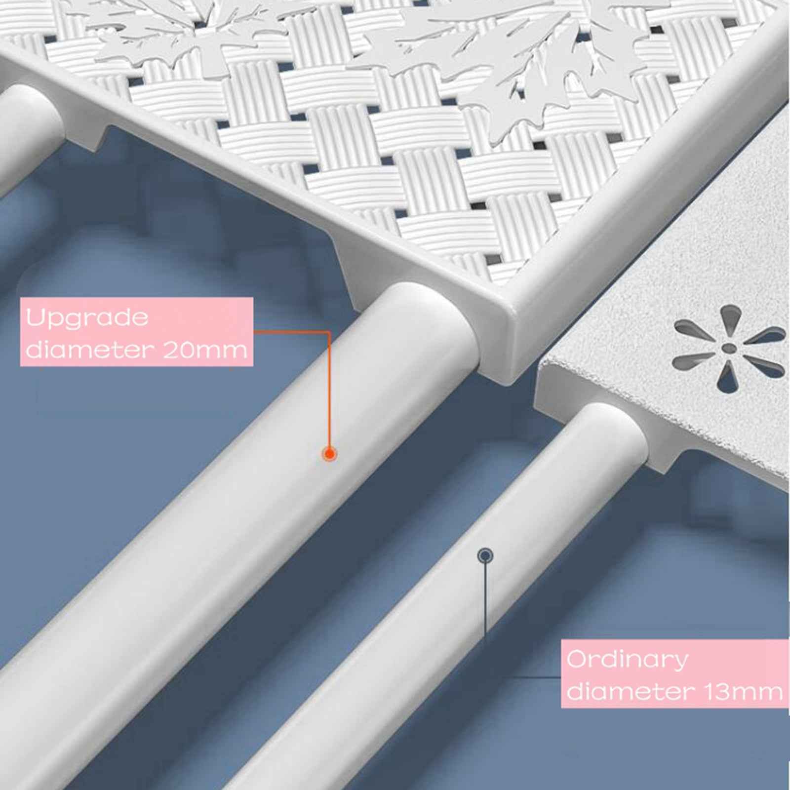 Expandable Closet Tension Shelf Storage Rack L: 30-45cm W: 24cm