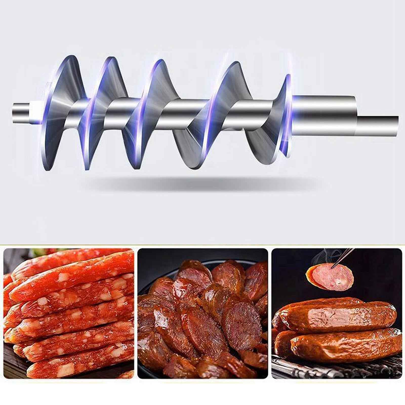Stainless Steel Manual Meat Grinder Mincer Tool Table Hand Crank Sausage S