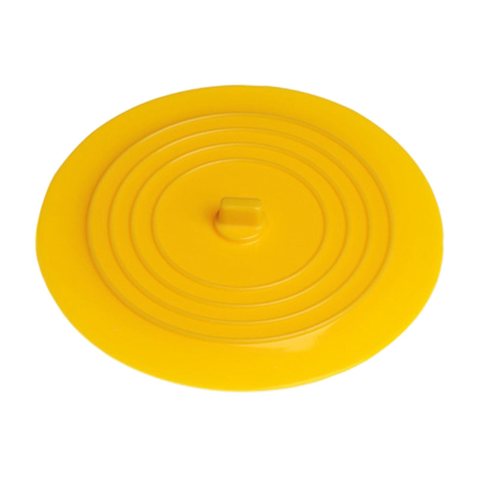 5xSilicone Tub Stopper Bathtub Drain Stopper Sealing Sink Stopper Yellow