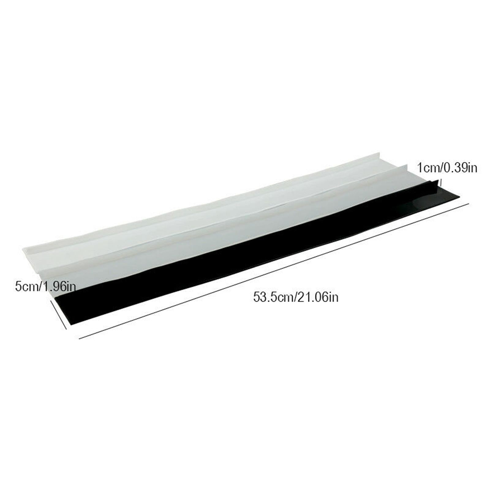 6xKitchen Silicone Stove Counter Gap Cover Kitchen Spill Guard Black 21Inch