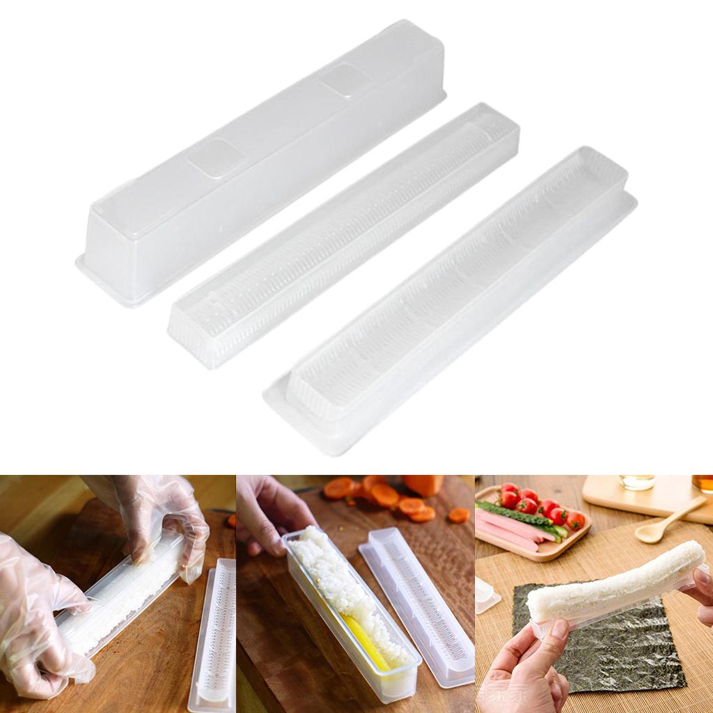 3xSushi Maker Kit for Beginners 3Pcs/Set Sushi Making Kit Plastic Non-Stick
