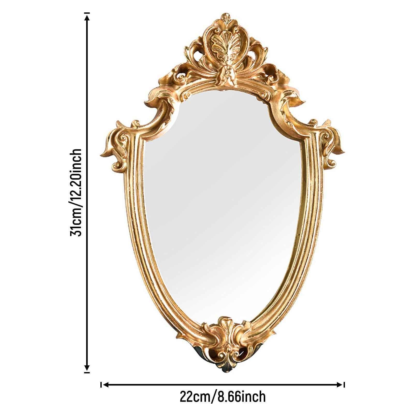 European Style Resin Hanging Wall Oval Mirror Home Nordic Decoration Mirror