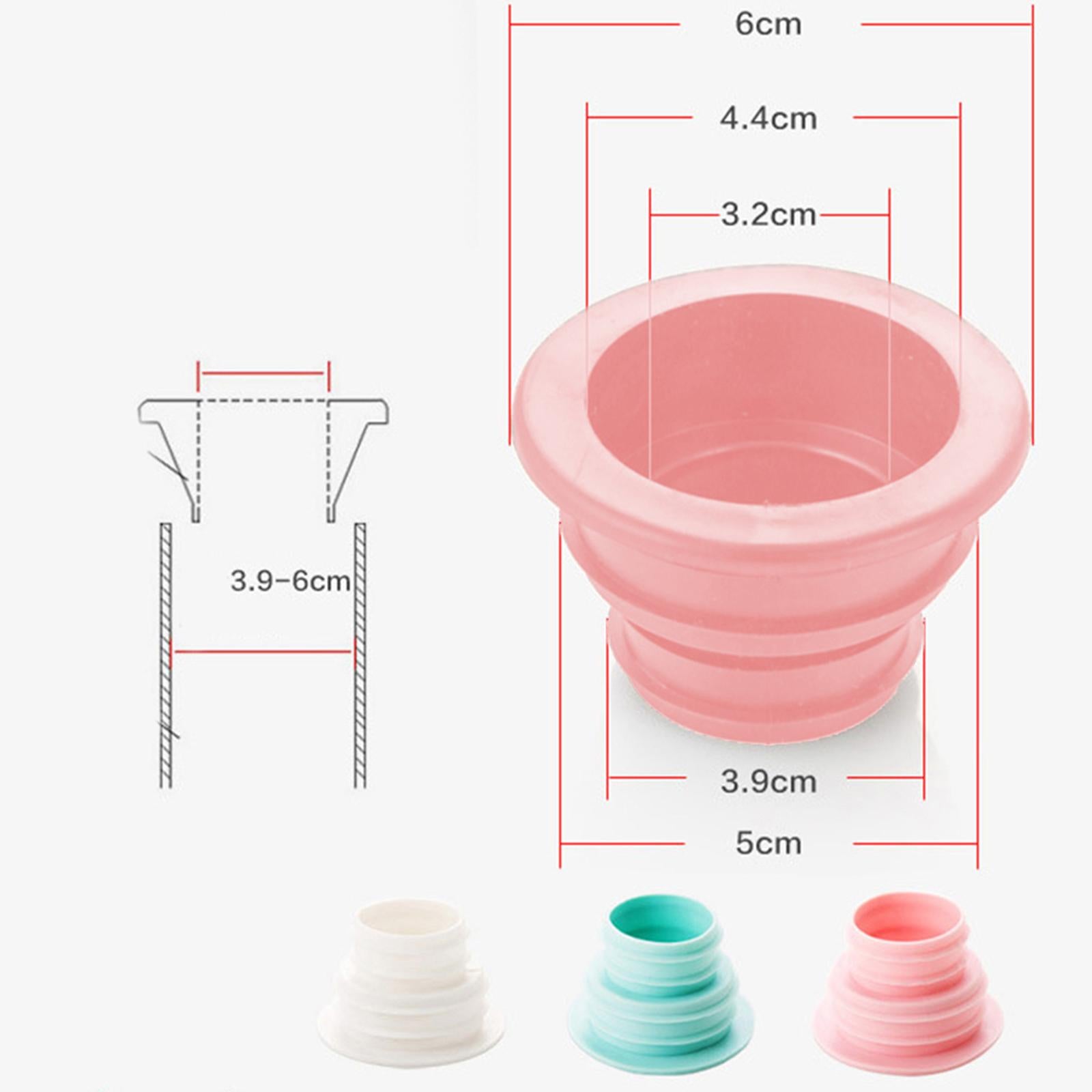 4xLaundry Bathroom Sewer Seal Ring Sealing Plug Cleaning Tools Stylish Blue