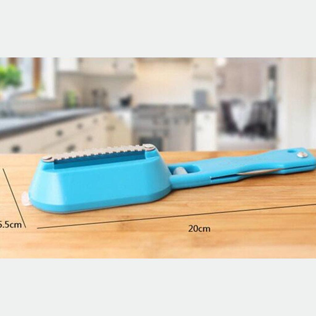 2xScraping Fishing Scale Brush Fish Scale Remover Fish Skin Graters Cleaning Blue