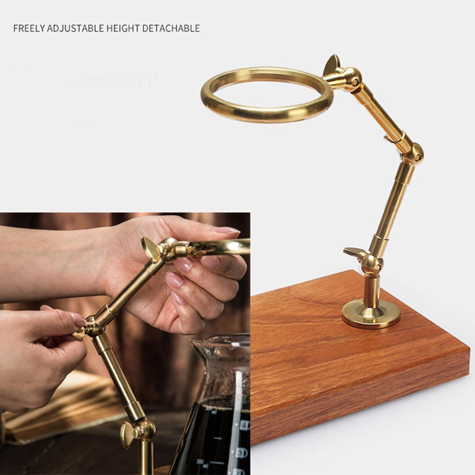 Coffee Filter Brewing Pour Over Coffee Station Dripper Stand for Kitchen Bar Black walnut