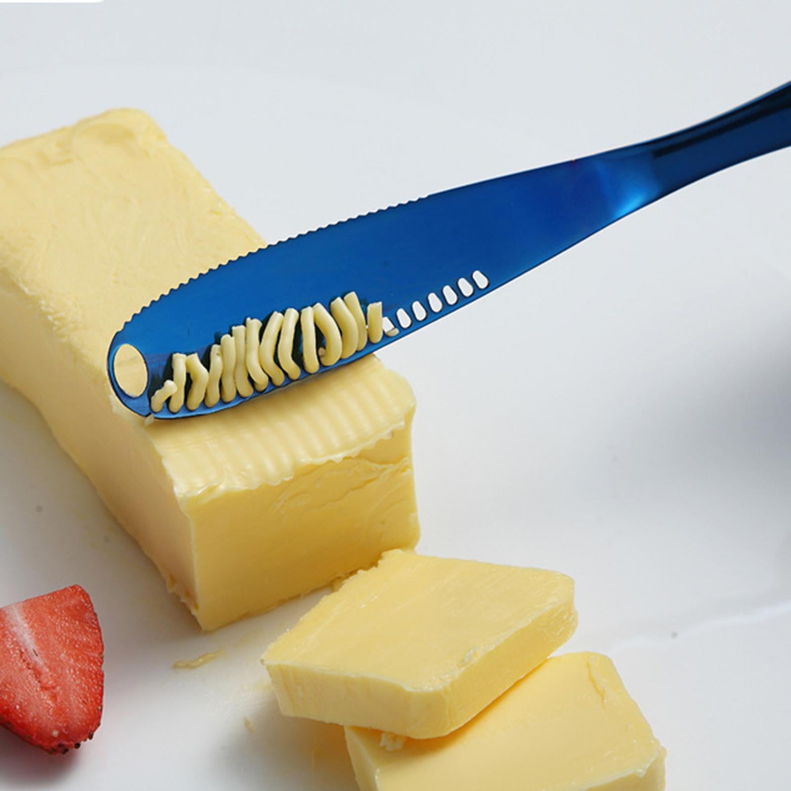 4xStainless Steel Butter Knife Sandwich Spreader Grater Slicer Golden