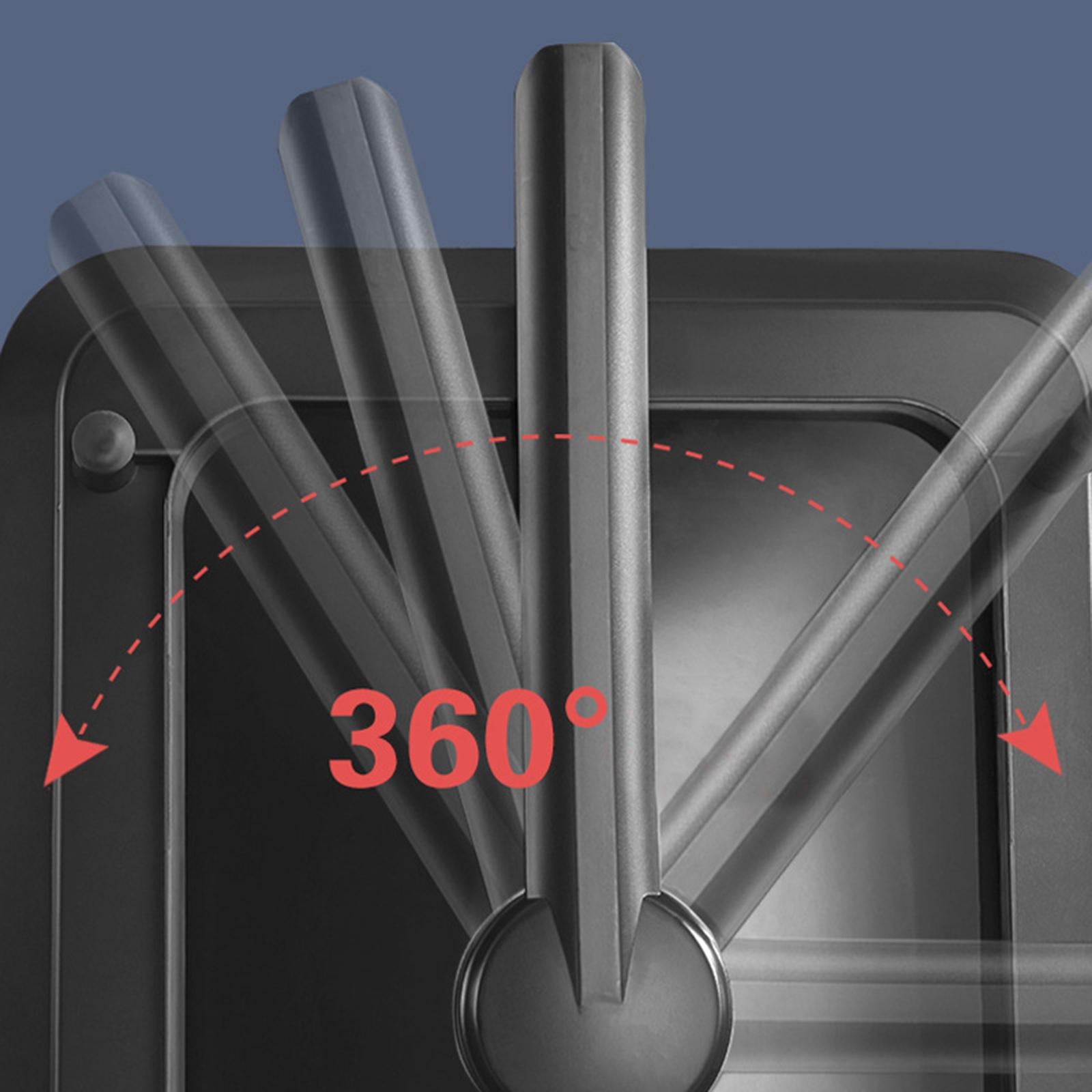 Dish Drainer Rack Stainless Steel Kitchen Cutlery Bowls Holder Black