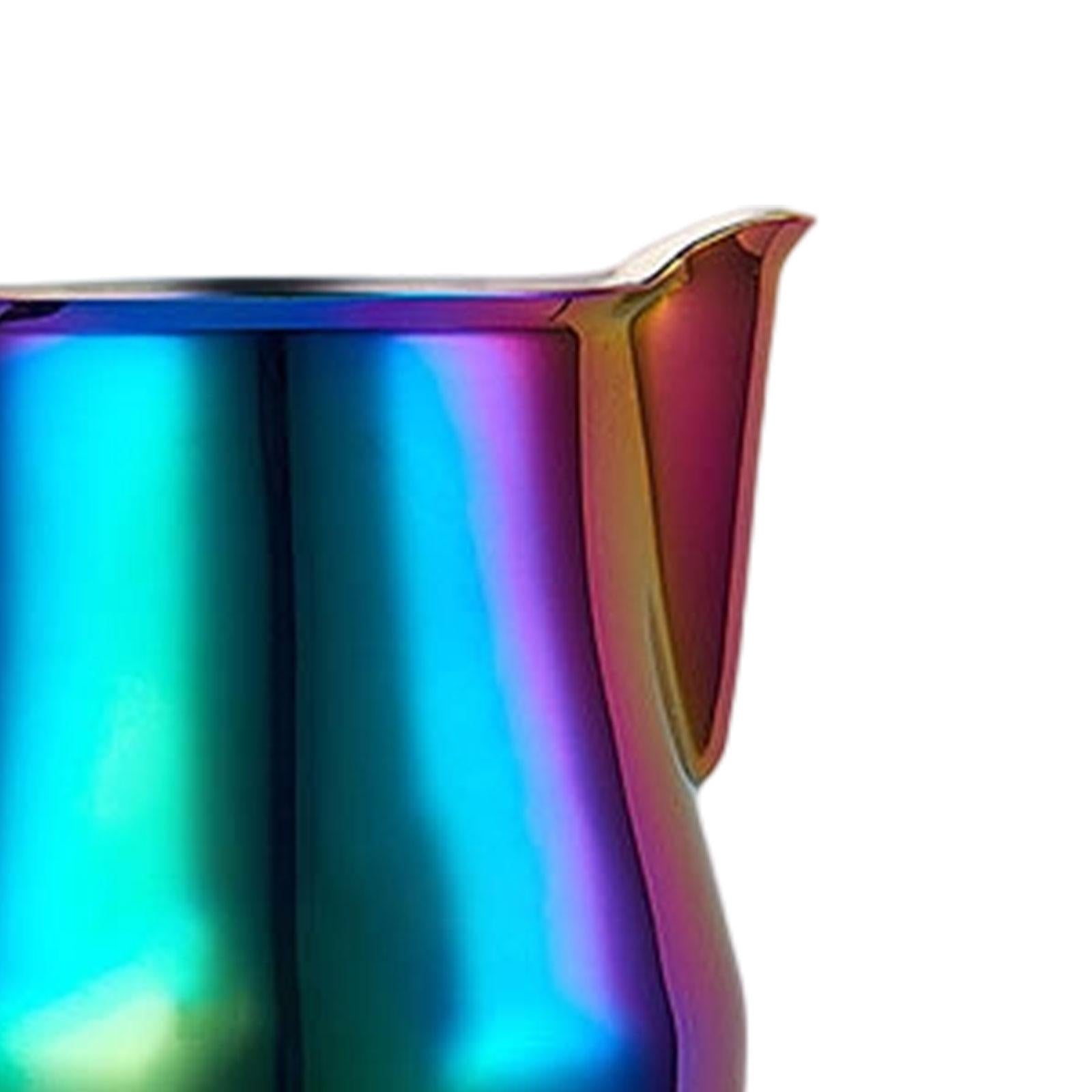 Coffee Milk Frothing Jug Milk Foamer Mugs Barista Steam Pitcher Frother Cup colorful 350ml