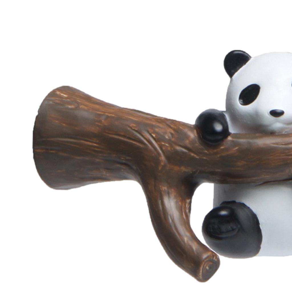 3x3D Panda Refrigerator Magnets Fridge Sticker Home Whiteboard Cabinets Decor hang branch