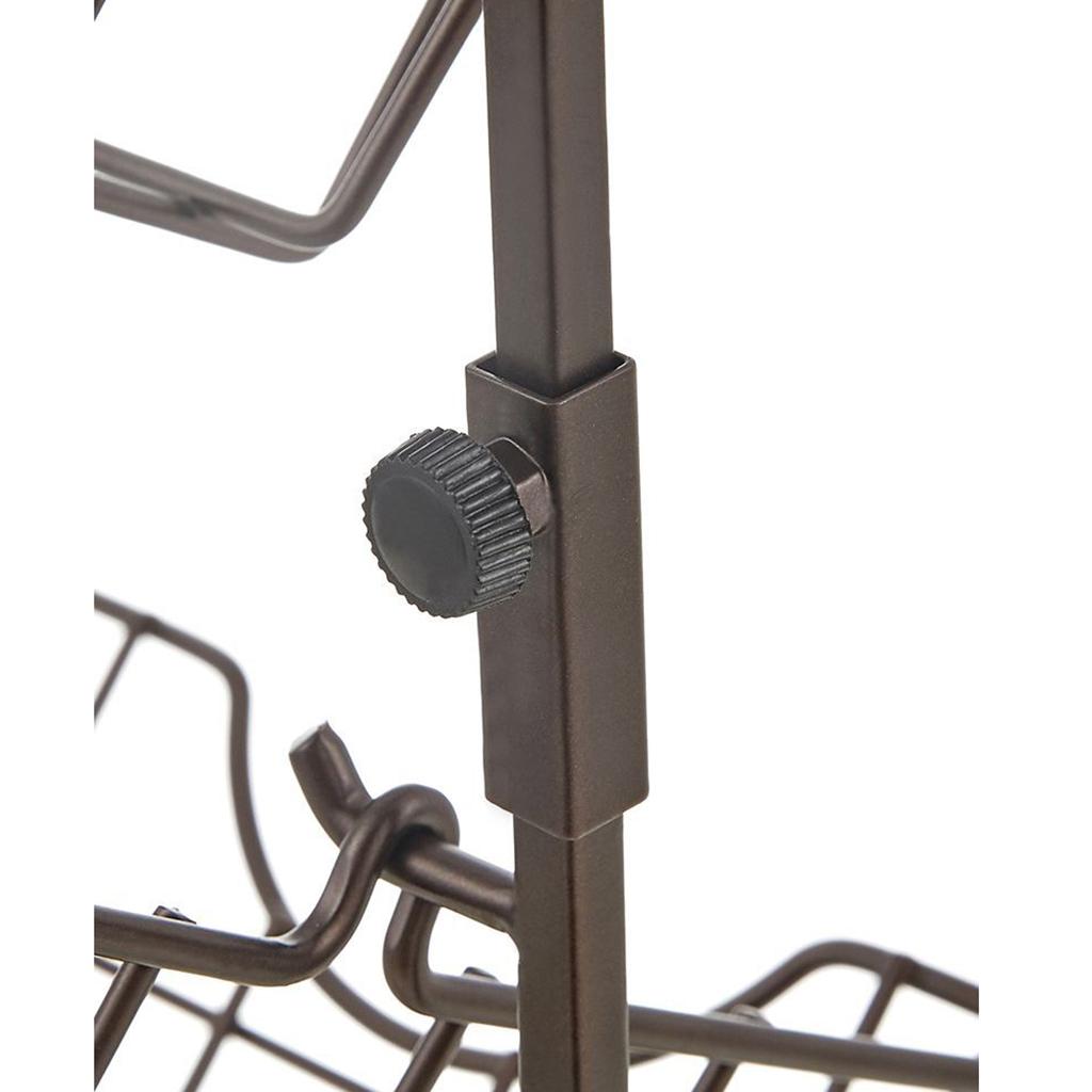 Detachable Fruit Vegetables Drain Rack Kitchen Cutlery Storage Shelf Brown