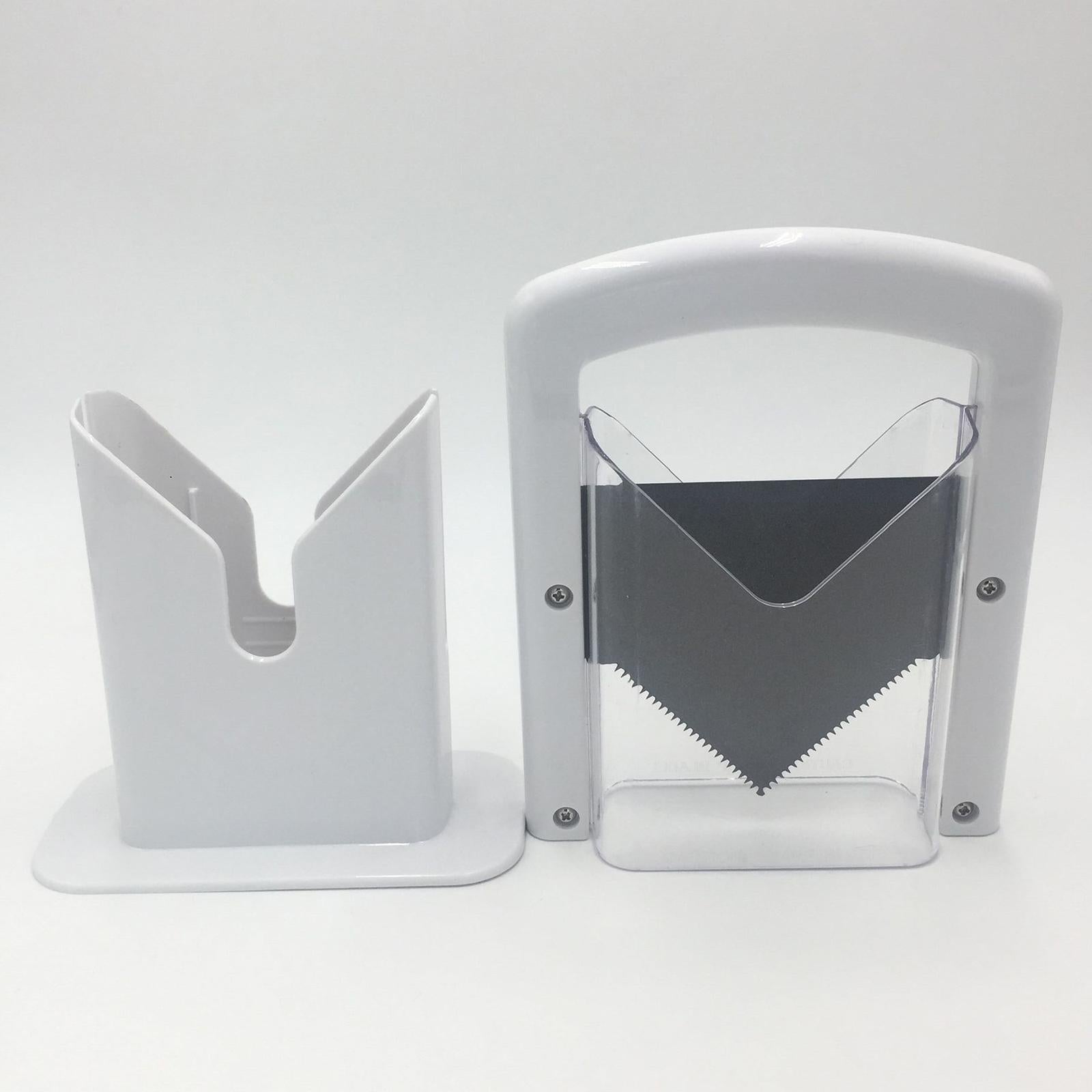 Bagel Guillotine Slicer Kitchen Gadgets for Bagels Breads Muffins White