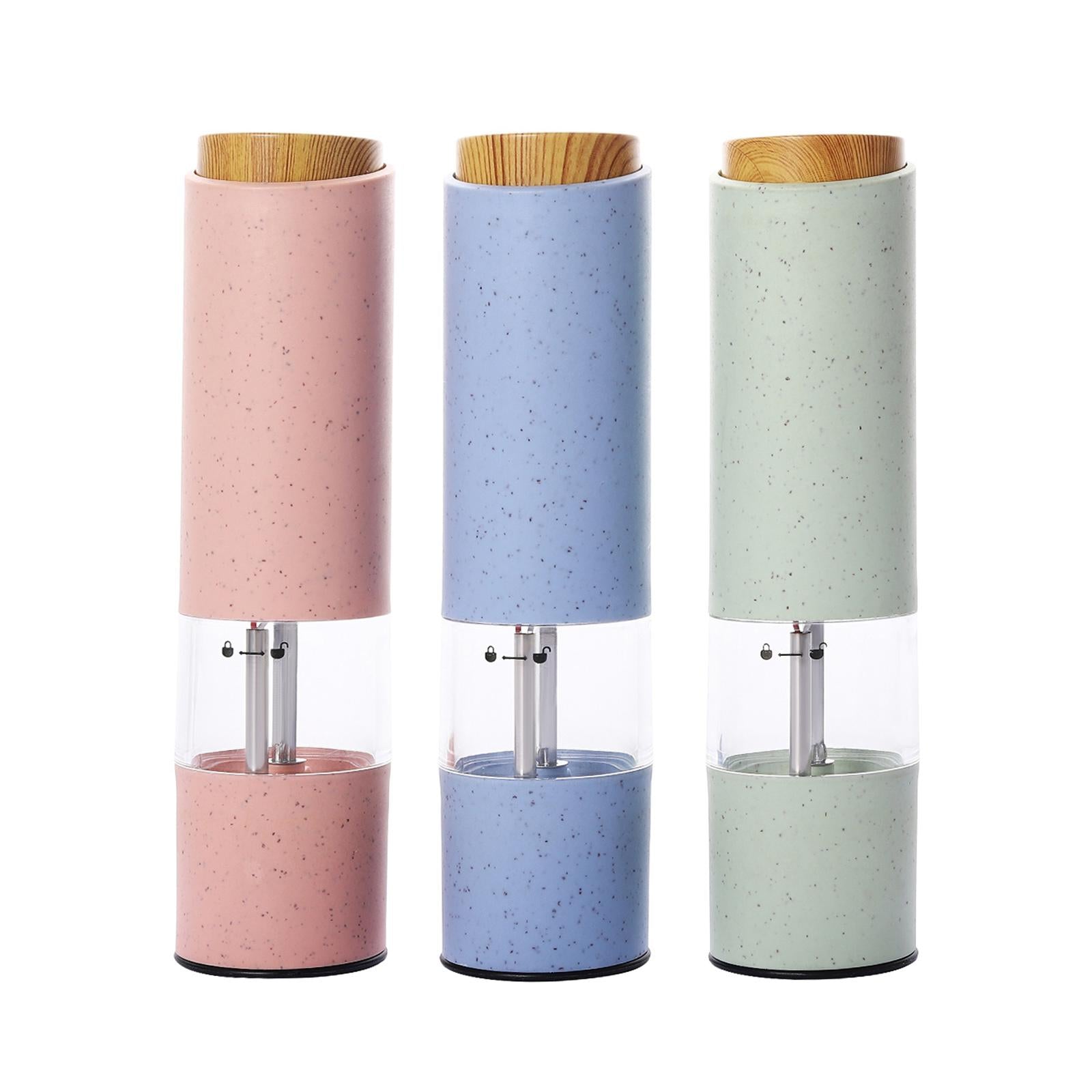 Automatic Electric Salt and Pepper Mill Shaker Salt Miller Crusher Green