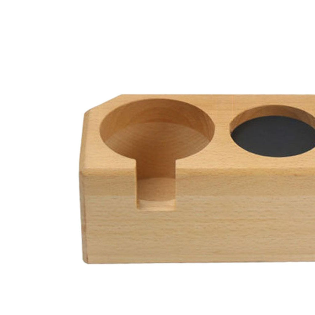 Coffee Tamper Holder Anti-slip Barista Station Rest Latte Art Barista Tools L Beech