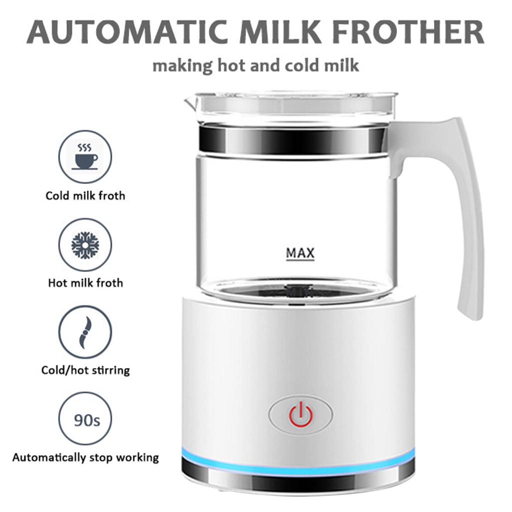 Automatic 450ml Milk Frother Warmer Milk Steamer Coffee Milk Foamer Gifts