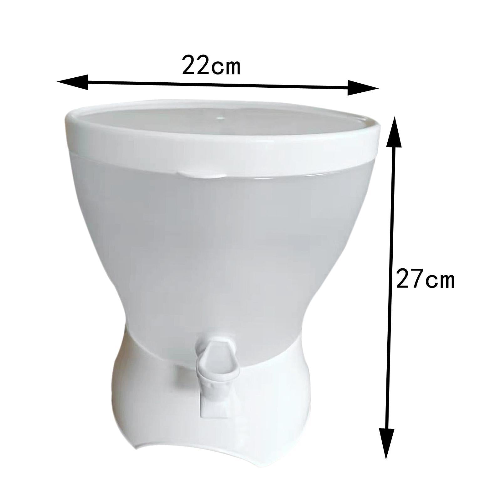 Cold Water Bucket with 3 Compartments and Faucet Juice Dispenser Beverage