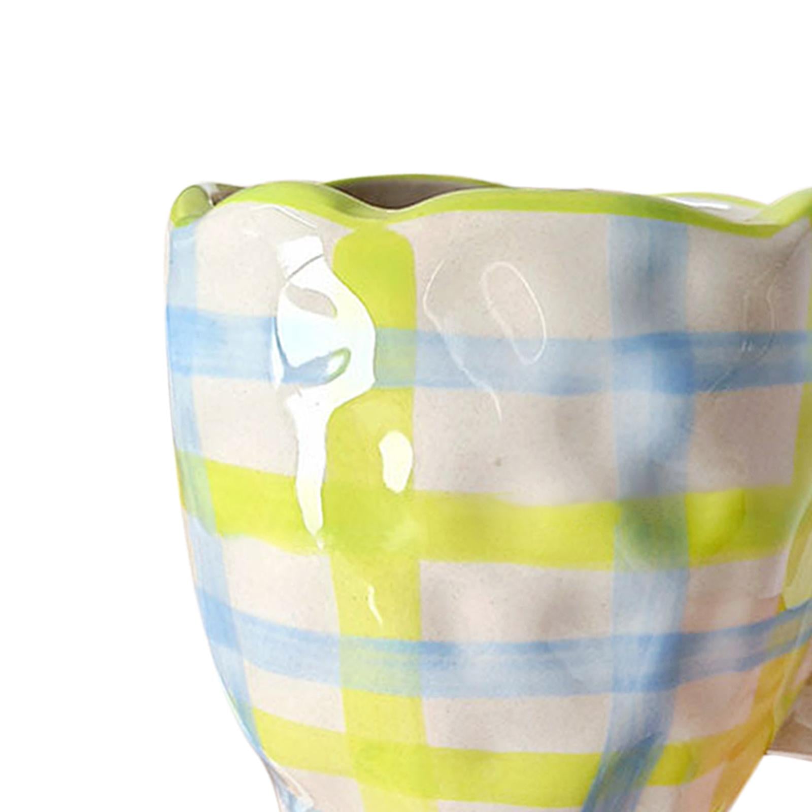 Ceramic Coffee Mugs Cups Breakfast Juice Milk Water Cups Gift Blue Yellow