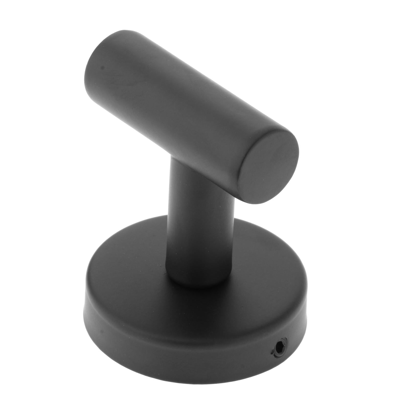 Bathroom Hardware Set Towel Rack Wall Mounted Toilet Paper Holder Black