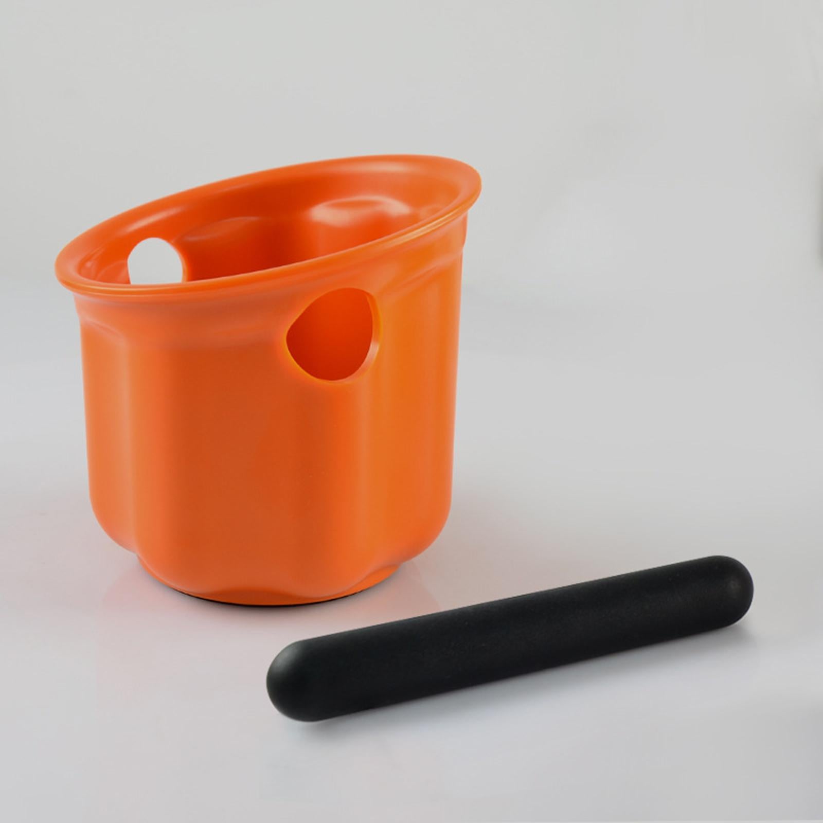 Coffee Knock Box Anti Slip Removable Knock Bar Coffee Tools Cafe Accessories orange