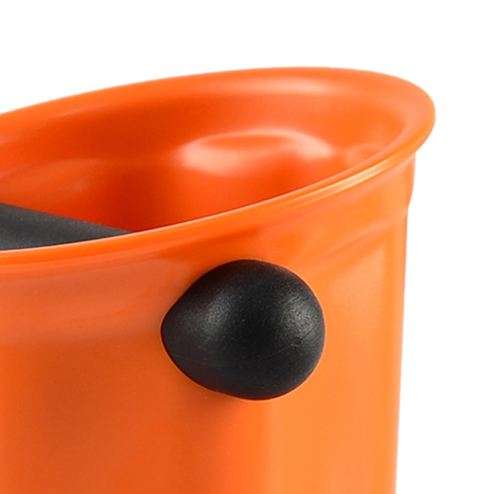 Coffee Knock Box Anti Slip Removable Knock Bar Coffee Tools Cafe Accessories orange