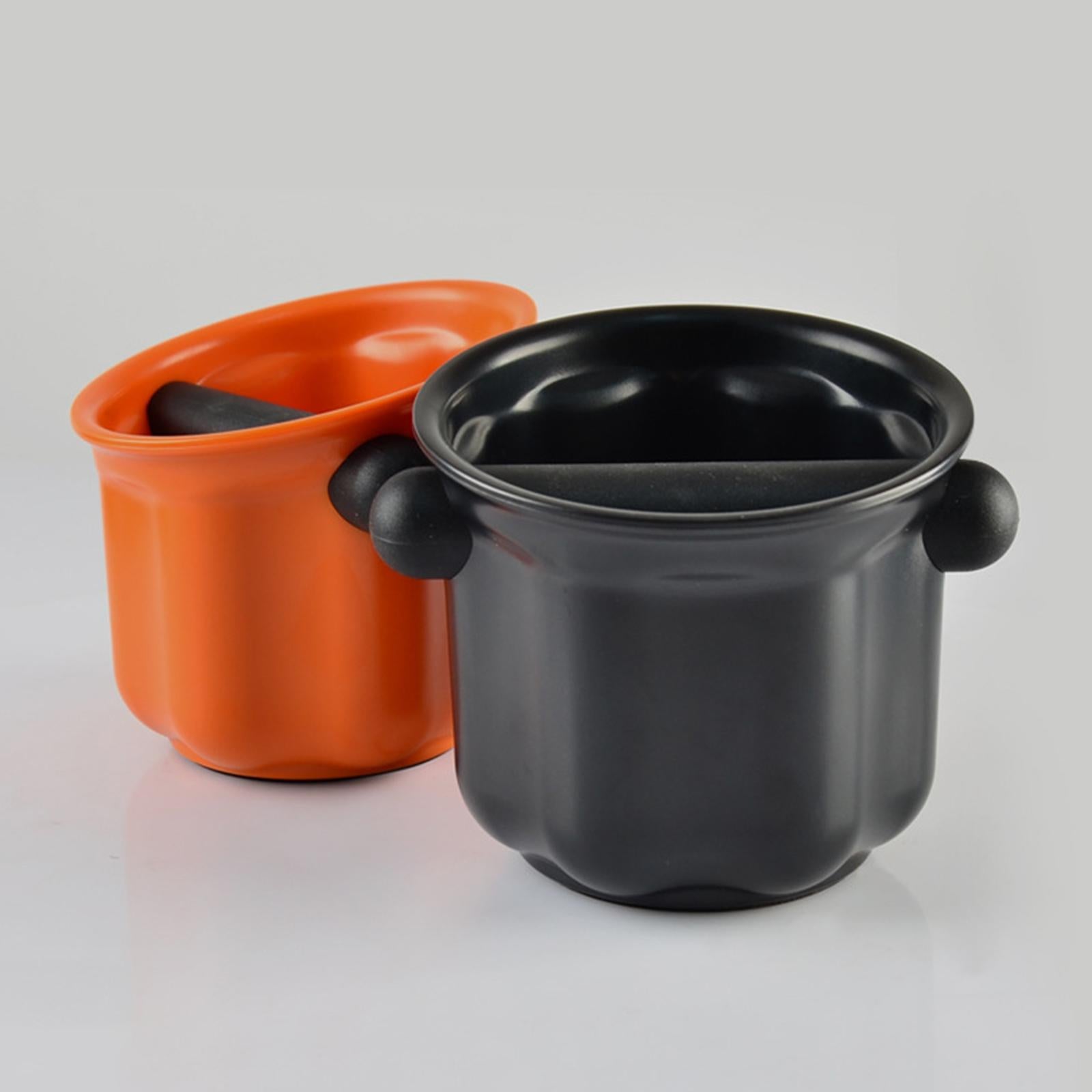 Coffee Knock Box Anti Slip Removable Knock Bar Coffee Tools Cafe Accessories orange
