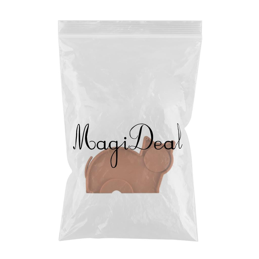Coffee Tampering Tamping Corner Mat Holder Silicone Pad Anti-Slip Brown