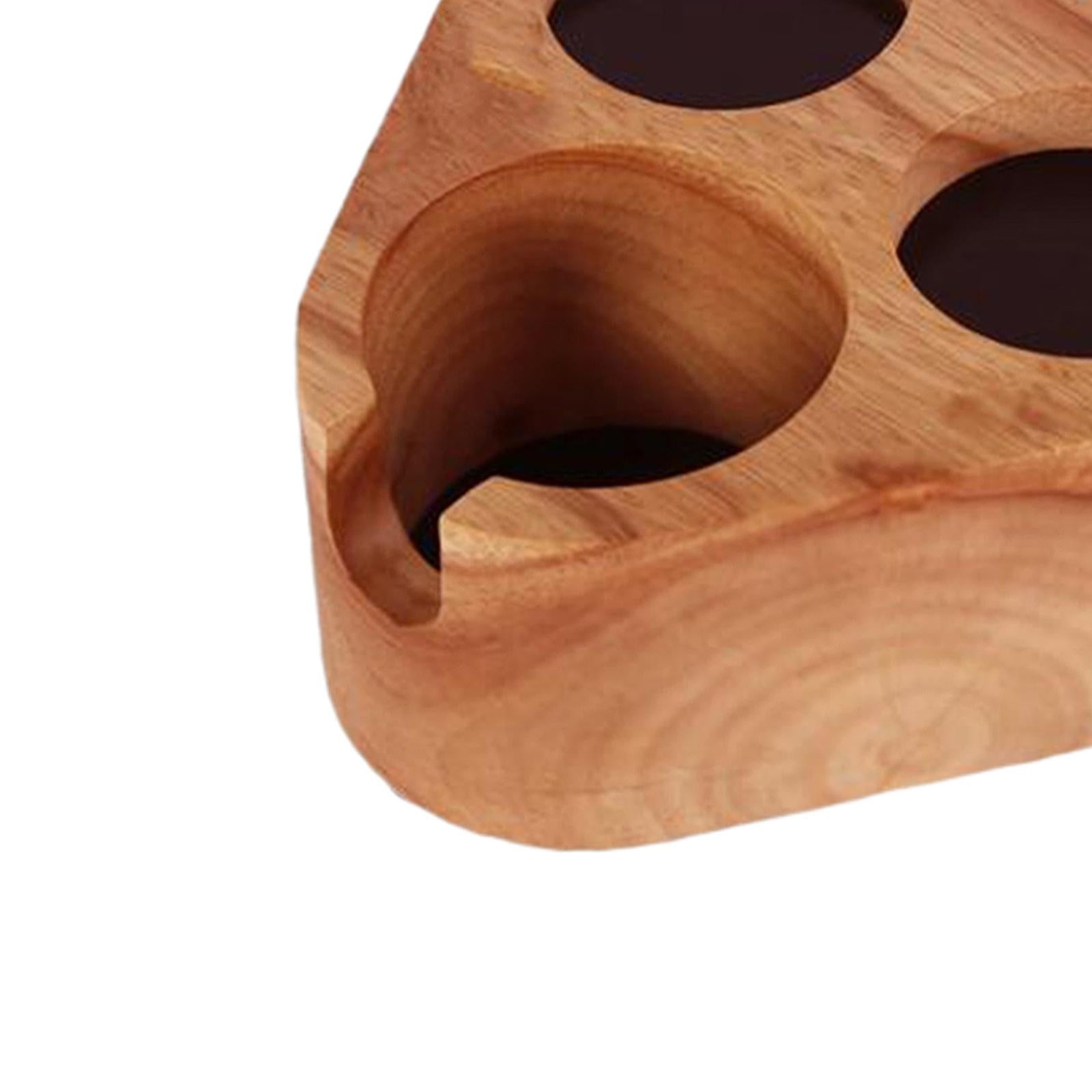 Coffee Tamper Holder Power Maker Excellent Feel Grinder Solid Wood Carving