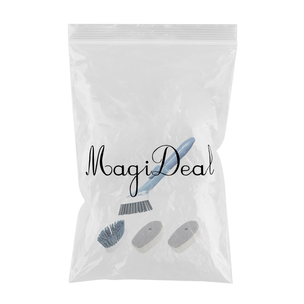 Cleaning Brush Set Cleaning Sponge Replacement Heads for Sink Pot Pan Bowl Blue with 3 Head