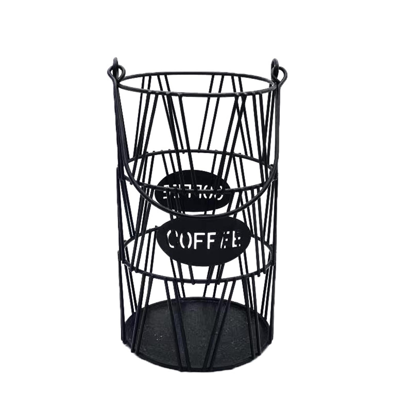 Coffee Pod Storage K Cup Holder Counter Display Stand 30 Pod Baskets Black L