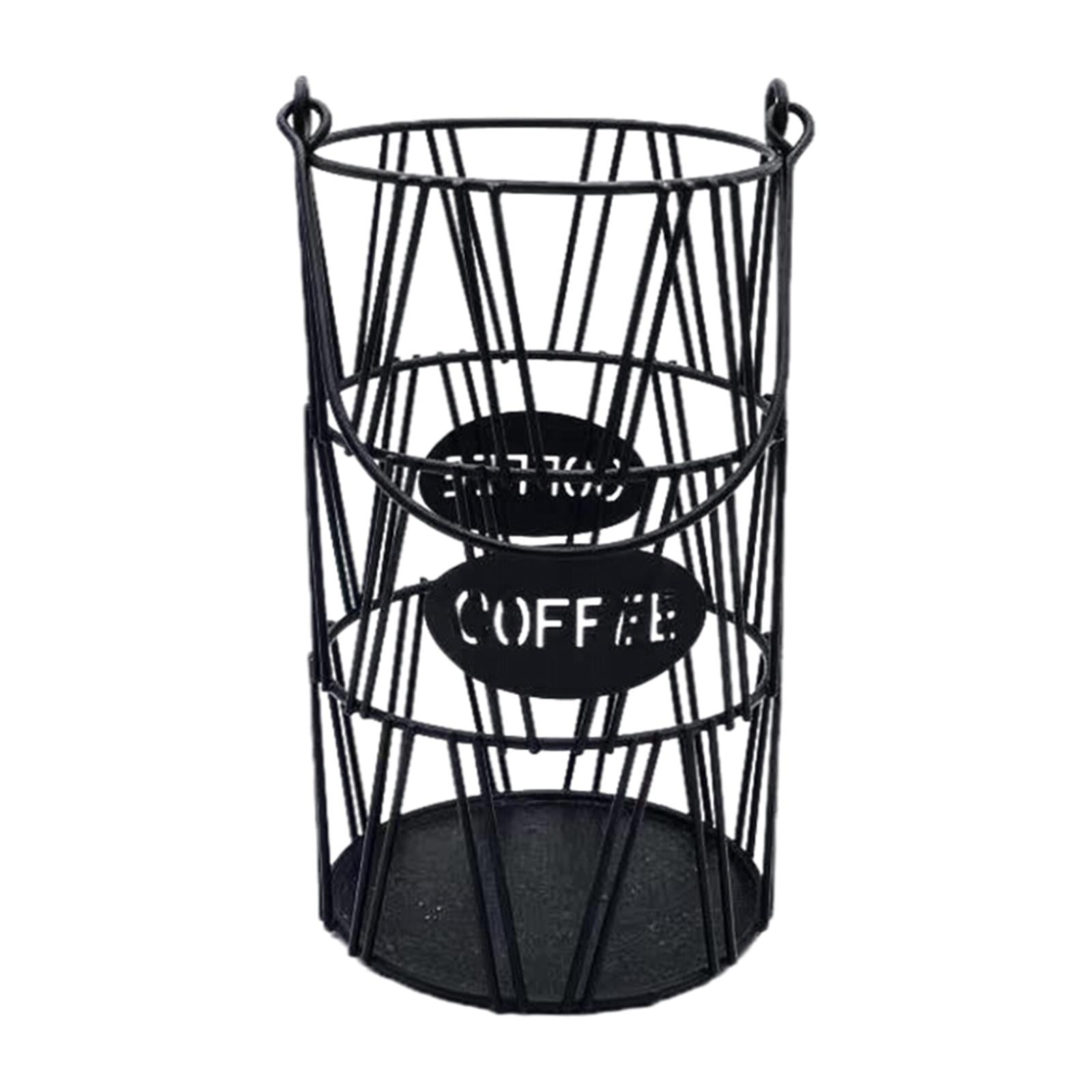 Coffee Pod Storage K Cup Holder Counter Display Stand 30 Pod Baskets Black L