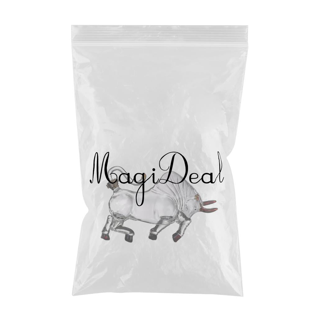 Bull Shape Whiskeys Decanter Transparent Glass Wine Botle for Bar Dining 2L