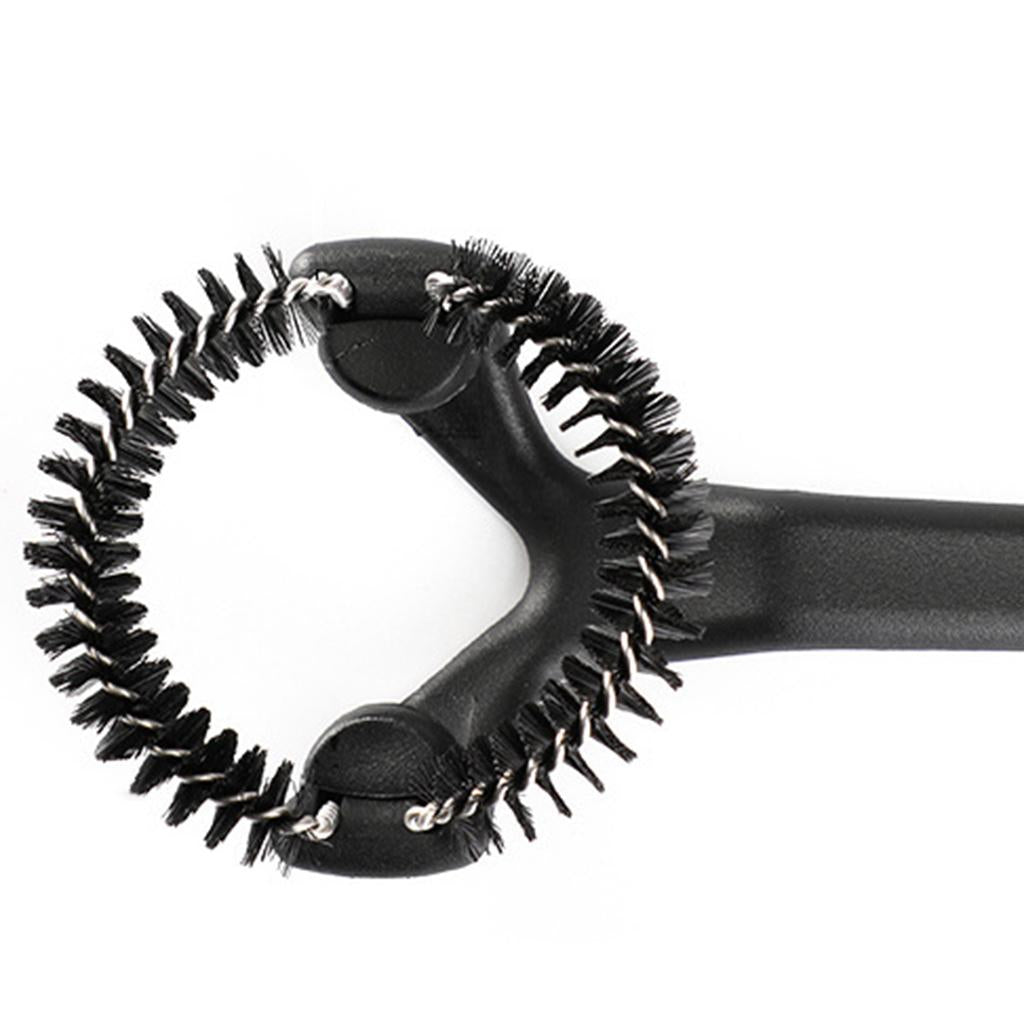 Coffee Machine Cleaning Brush Black Nylon Accessories Reusable Round Head 51MM