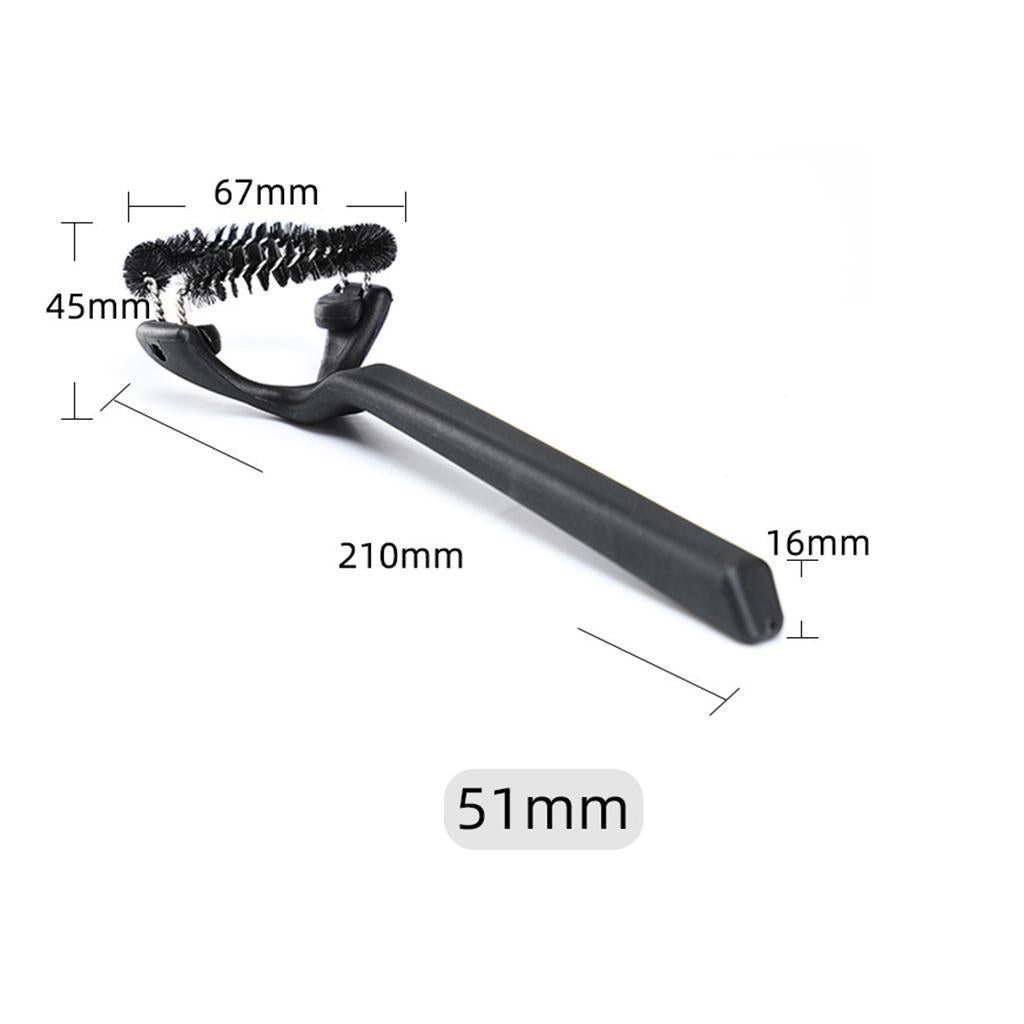Coffee Machine Cleaning Brush Black Nylon Accessories Reusable Round Head 51MM