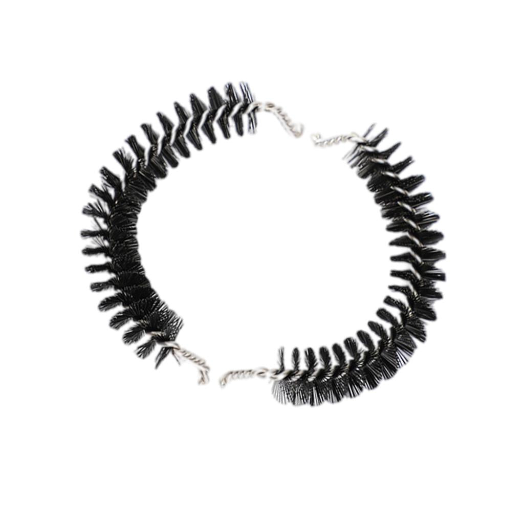 Coffee Machine Cleaning Brush Black Nylon Accessories Reusable Round Head 58MM Brush head