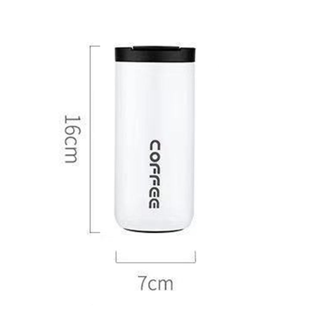 Coffee Mug Hot and Cold Drinks Leak-proof Vacuum Traveling Mug Reusable white