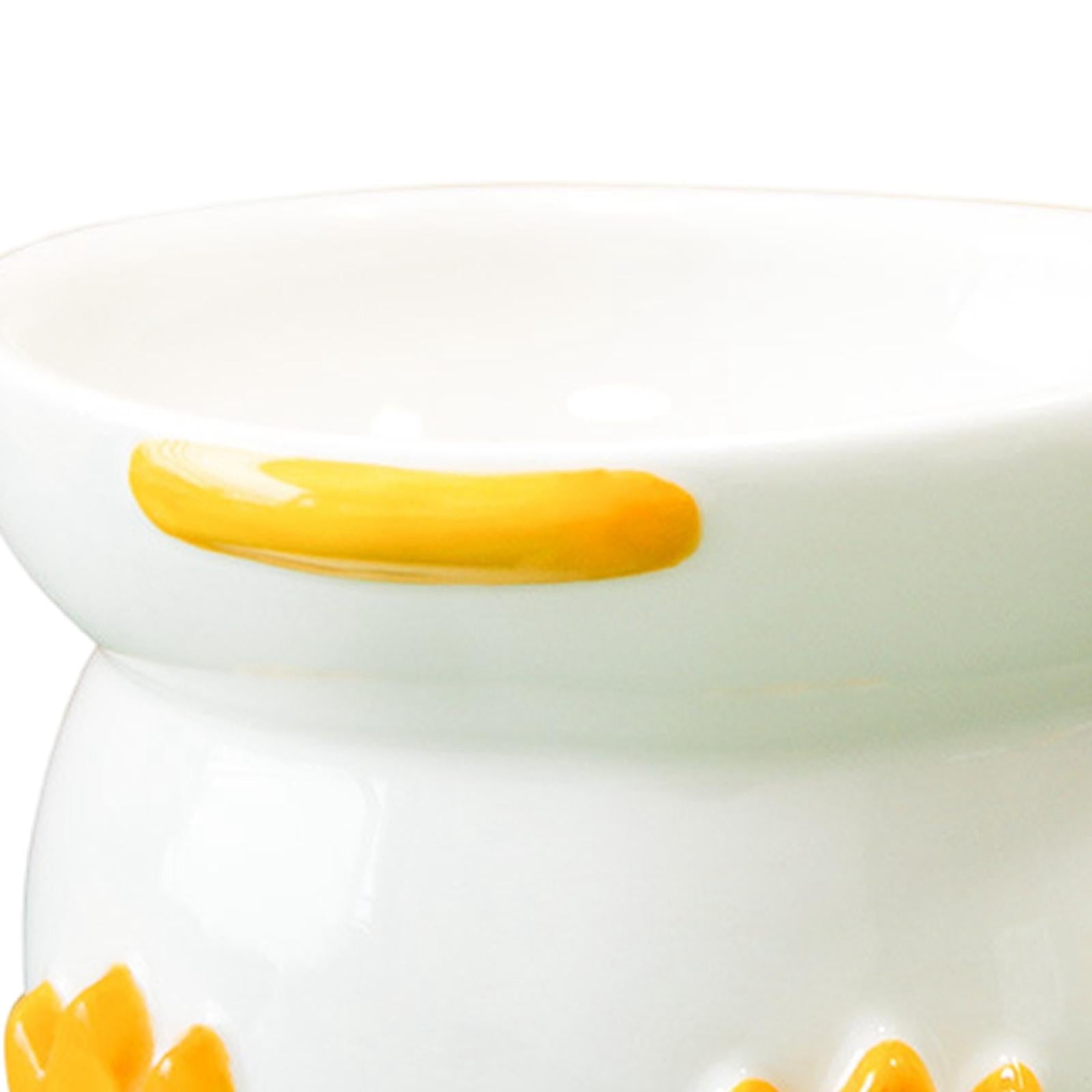 Ceramic Pet Bowl Anti Vomiting Funny High Foot Duck Raising for Dog Kitty