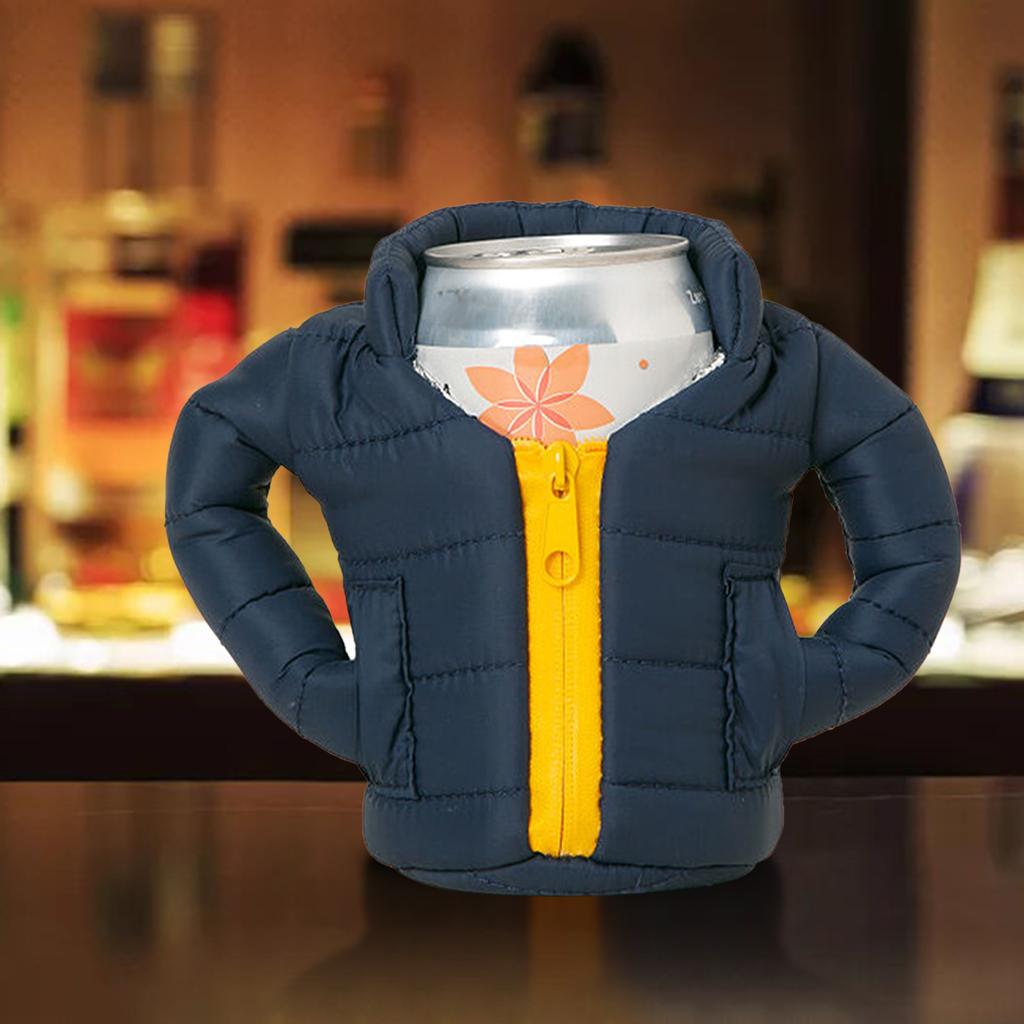 Can Cooler Keep Drink Cold Easy to Clean Men Gifts for Cold Beverages Soda Navy blue