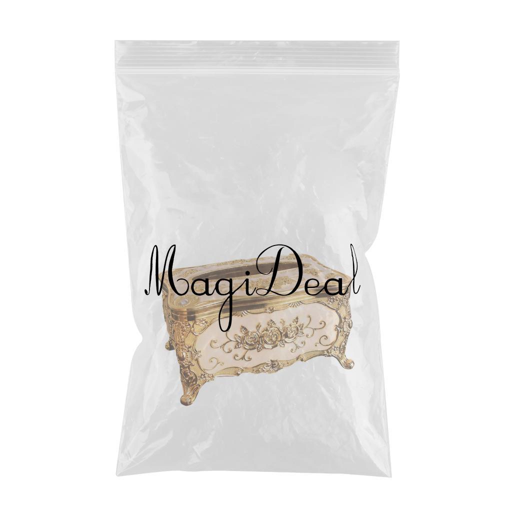 Decorative Tissue Box Holder Rustic Acrylic European Style for Hotel Bars gold white