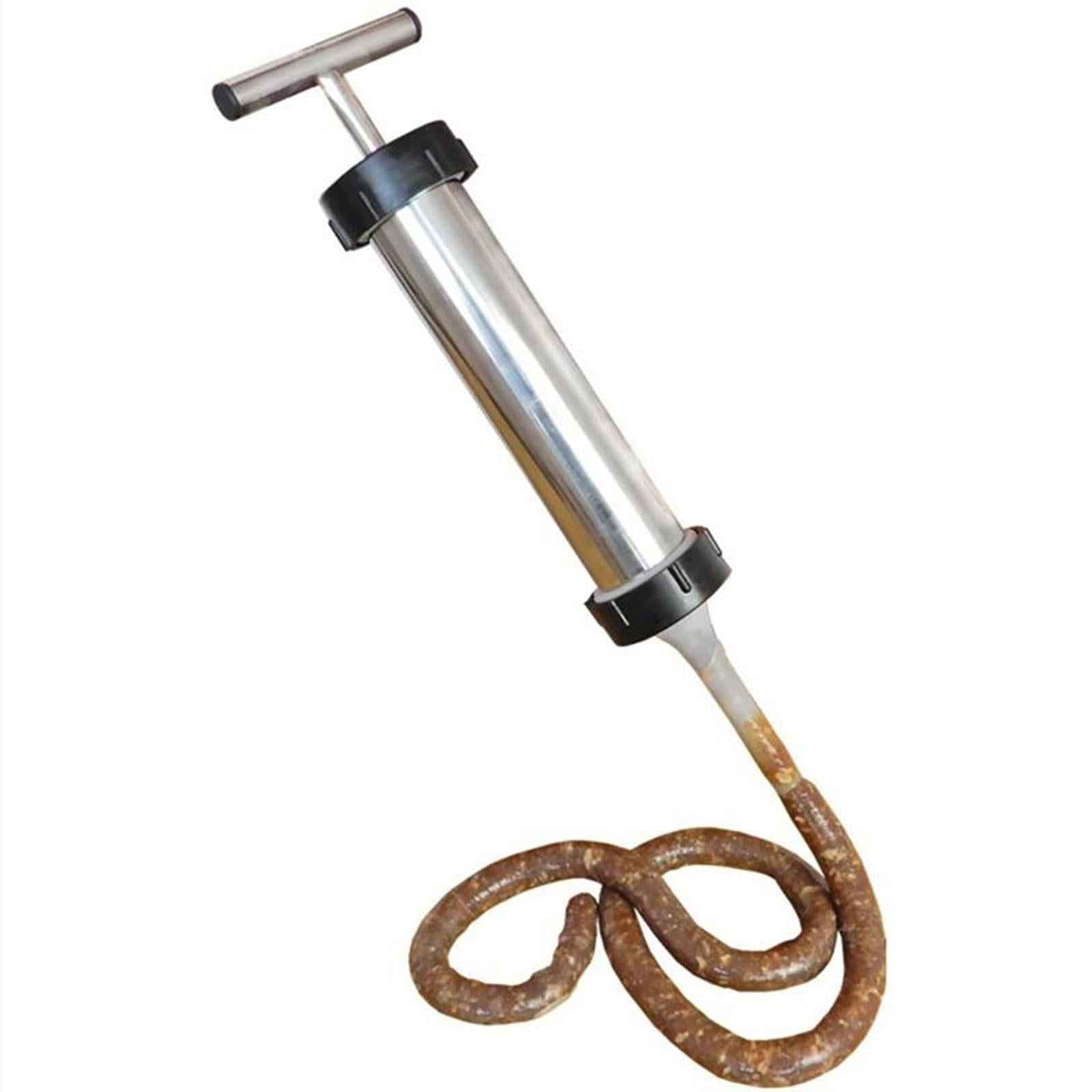 Kitchen Craft Handheld Sausage Maker Meat Stuffer Filler w/ 3 Stuffing tubes
